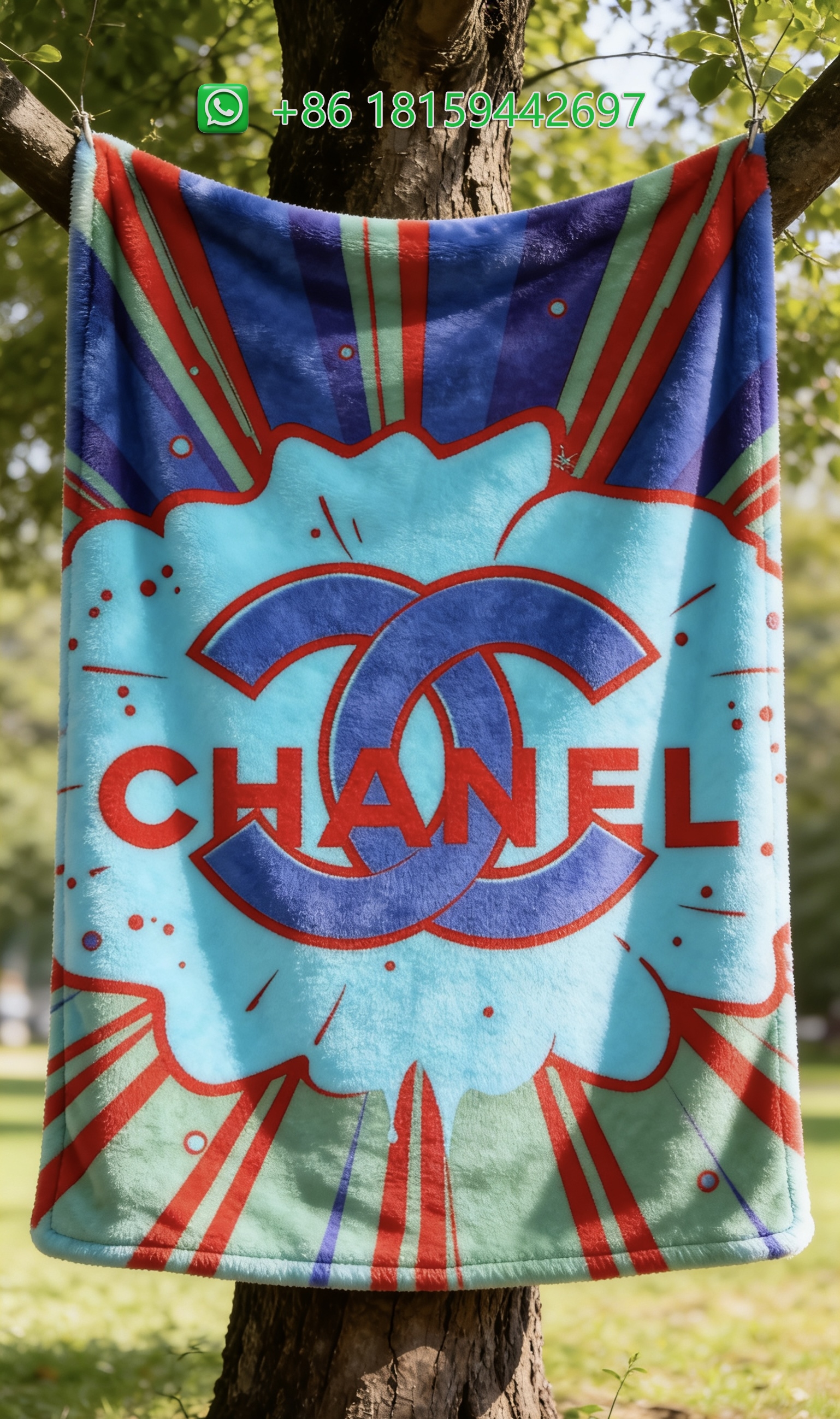 Chanel Throw Blankets